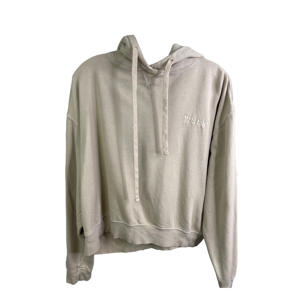 WSLY Women's‎ Hoodie M  Pullover Sweatshirt  Ecosoft Classic Brown Tan Cotton